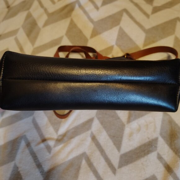 Madewell Genuine Leather Zip-Top Transport Carryall Crossbody Bag Medium Black - Picture 10 of 11